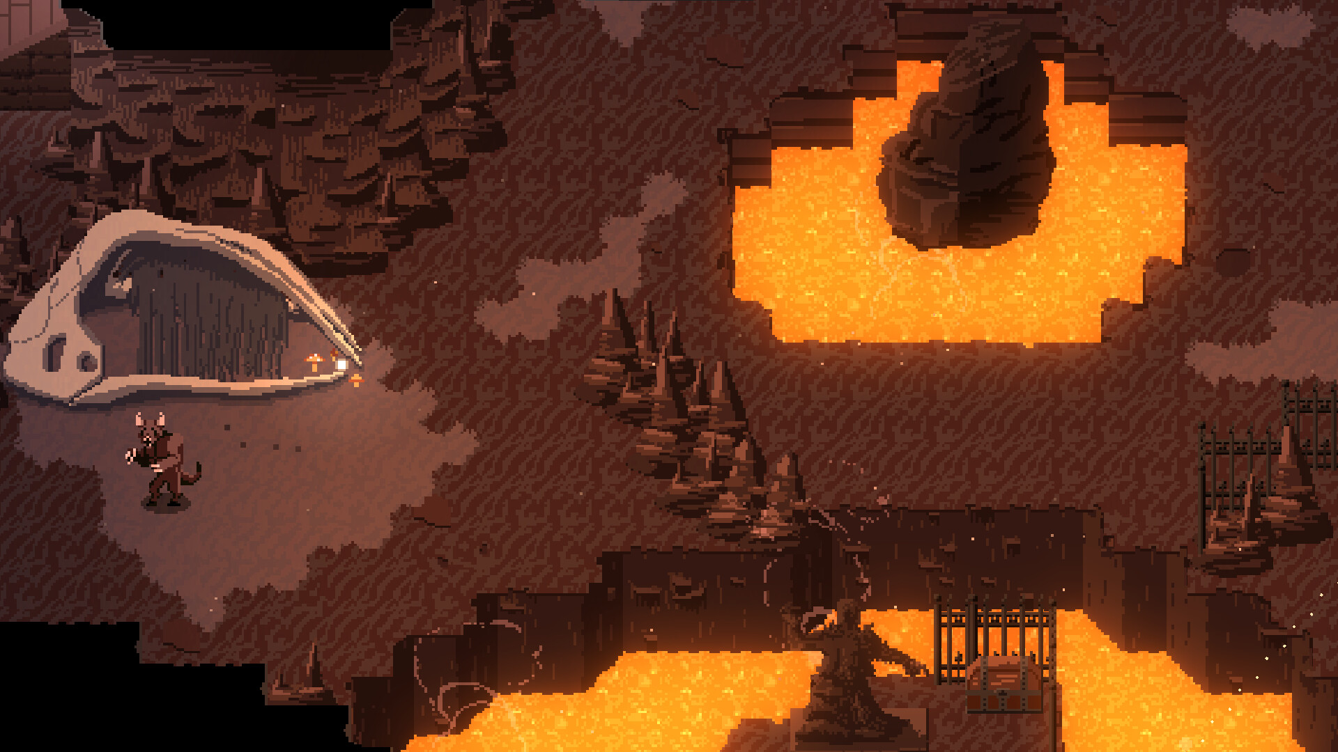 Screenshot from the game FOUNTAINS