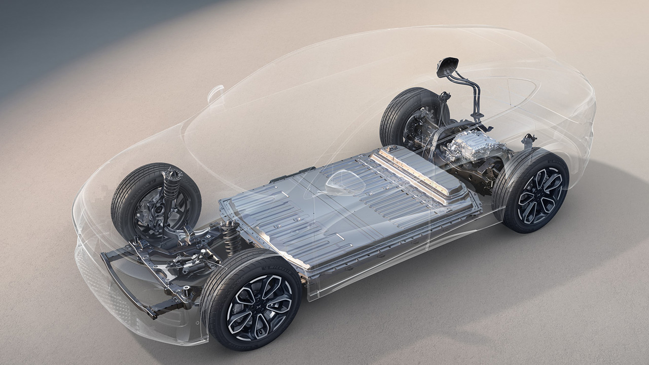 Illustrative image of the 800-volt Xpeng platform