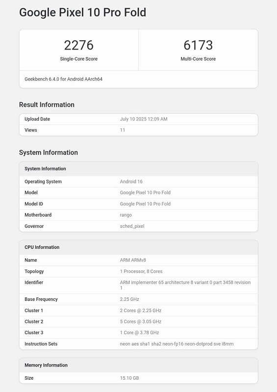 Зображення процесора Google Tensor G5