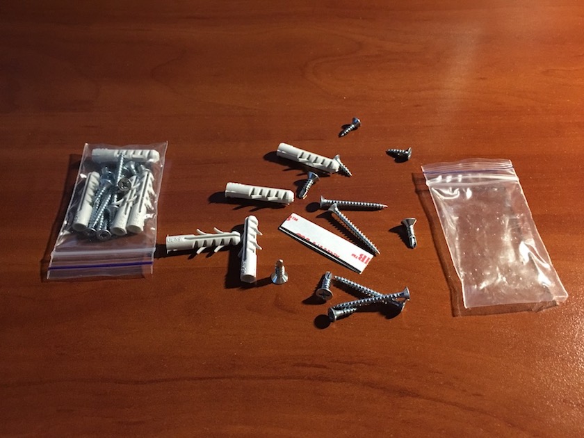 Example of the installation kit