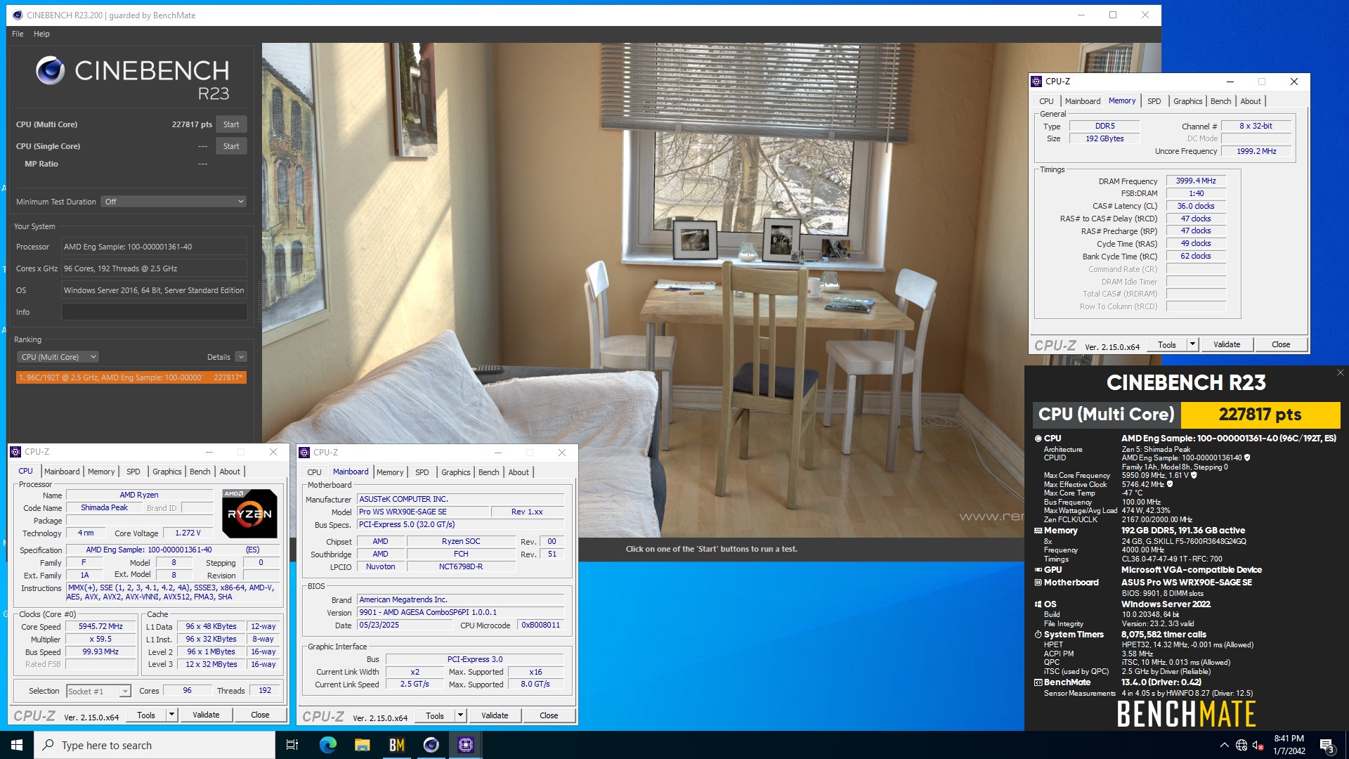 227 818 балів в Cinebench