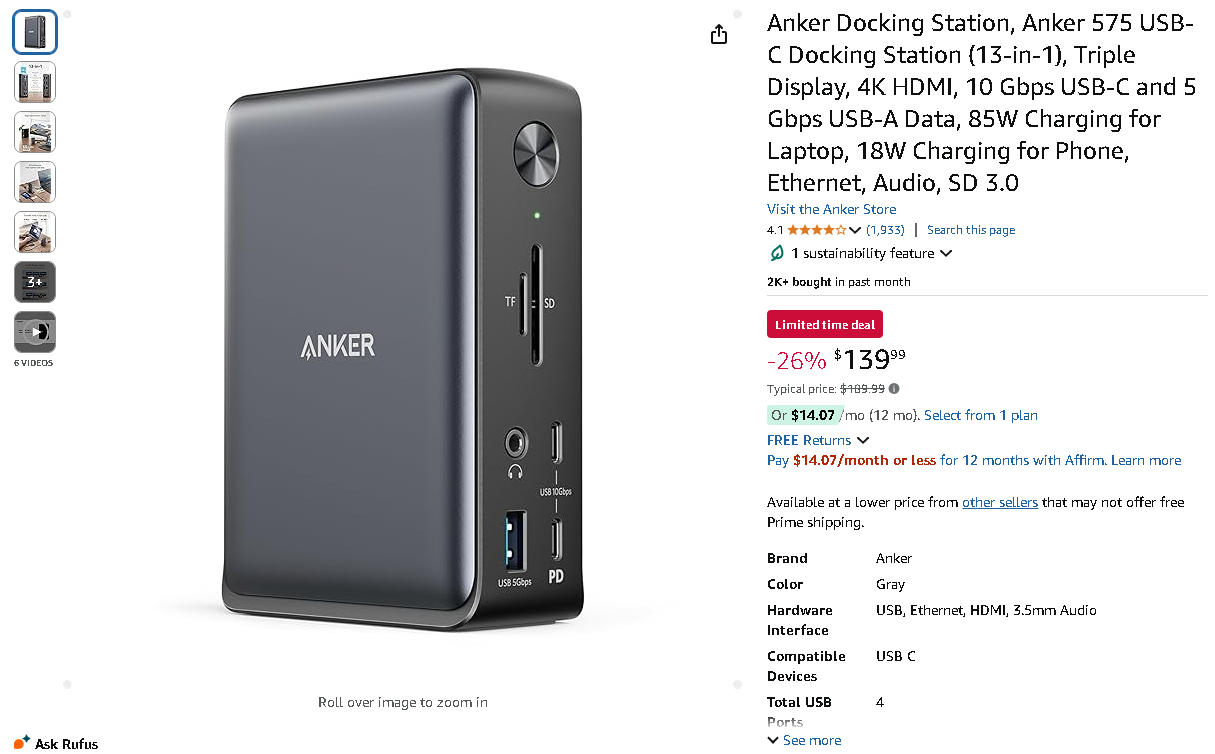 Anker PowerExpand USB-C Dock