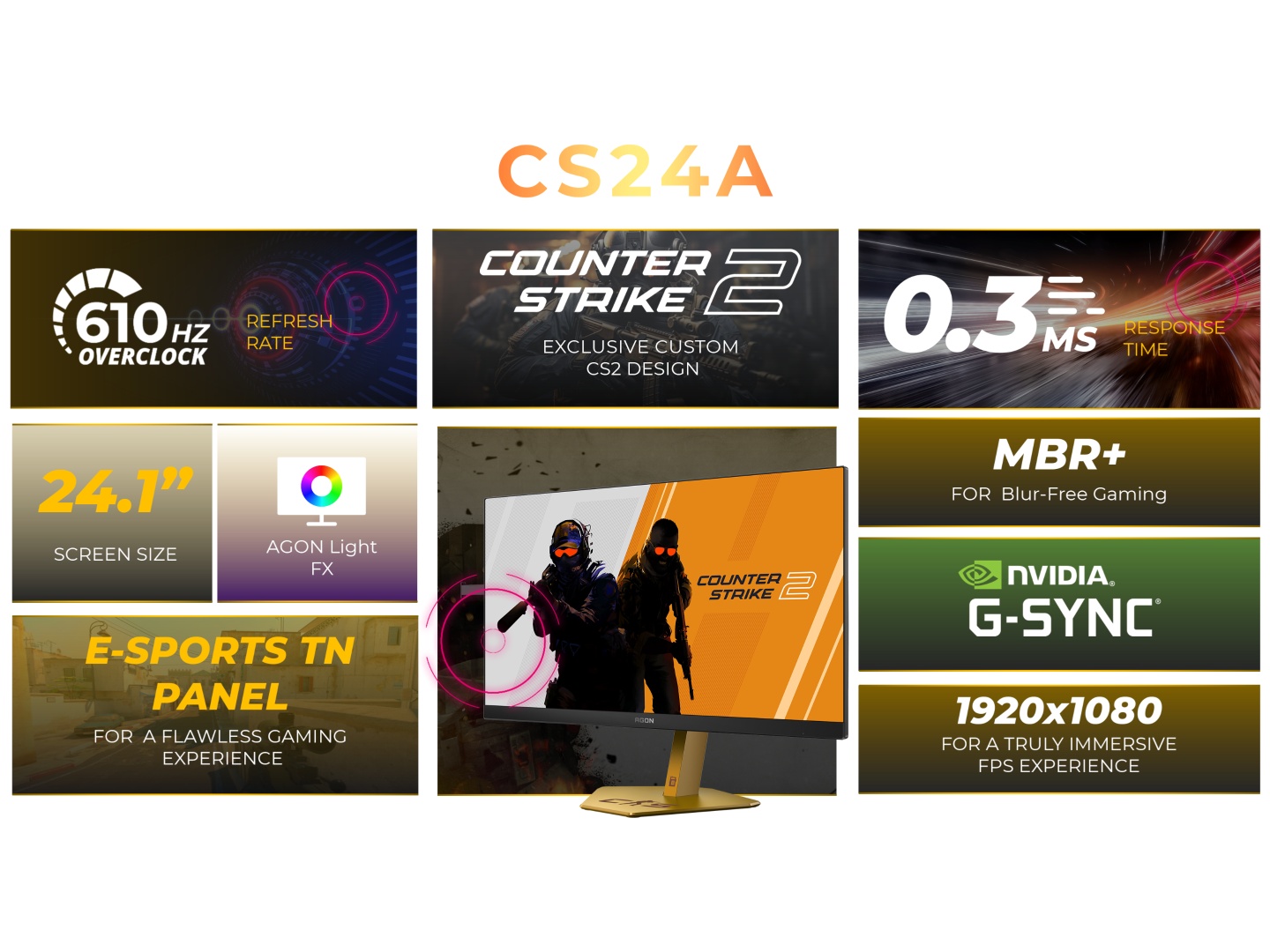 AOC Agon Pro CS24A - монітор для геймерів