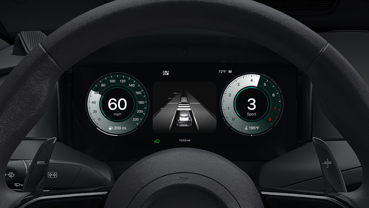Приладова панель CarPlay Ultra з функцією ADAS