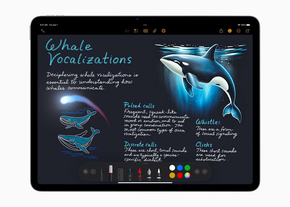 Apple iPad Air з інтелектуальною образною паличкою в нотатках
