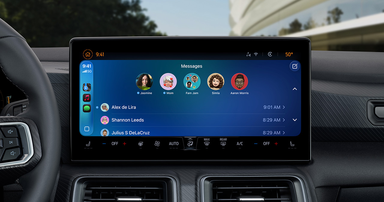 Locked conversations in CarPlay