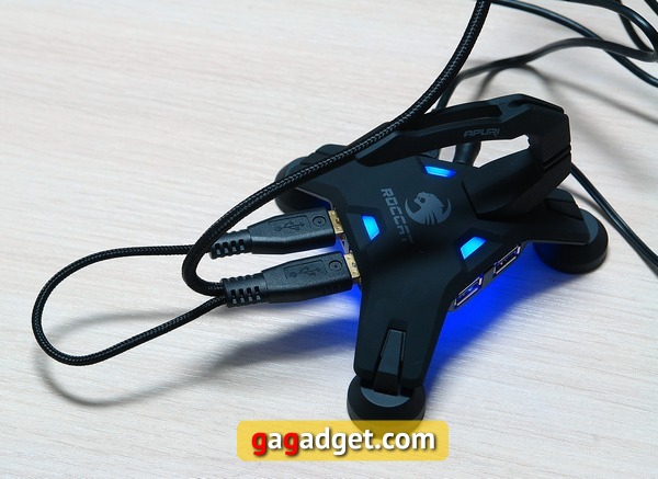 Микрообзор ROCCAT Apuri — держателя для мыши и USB-концентратора -4