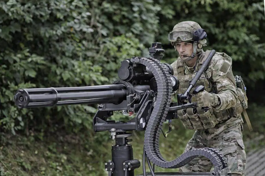 WLKM machine gun at the IDEX 2025 exhibition
