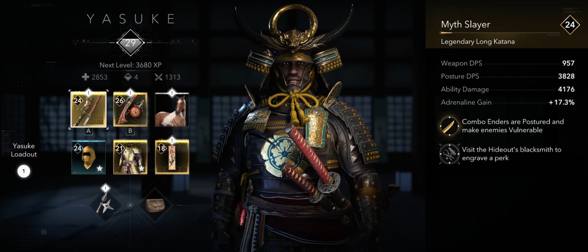 Samurai Yasuke from Assassin's Creed Shadows
