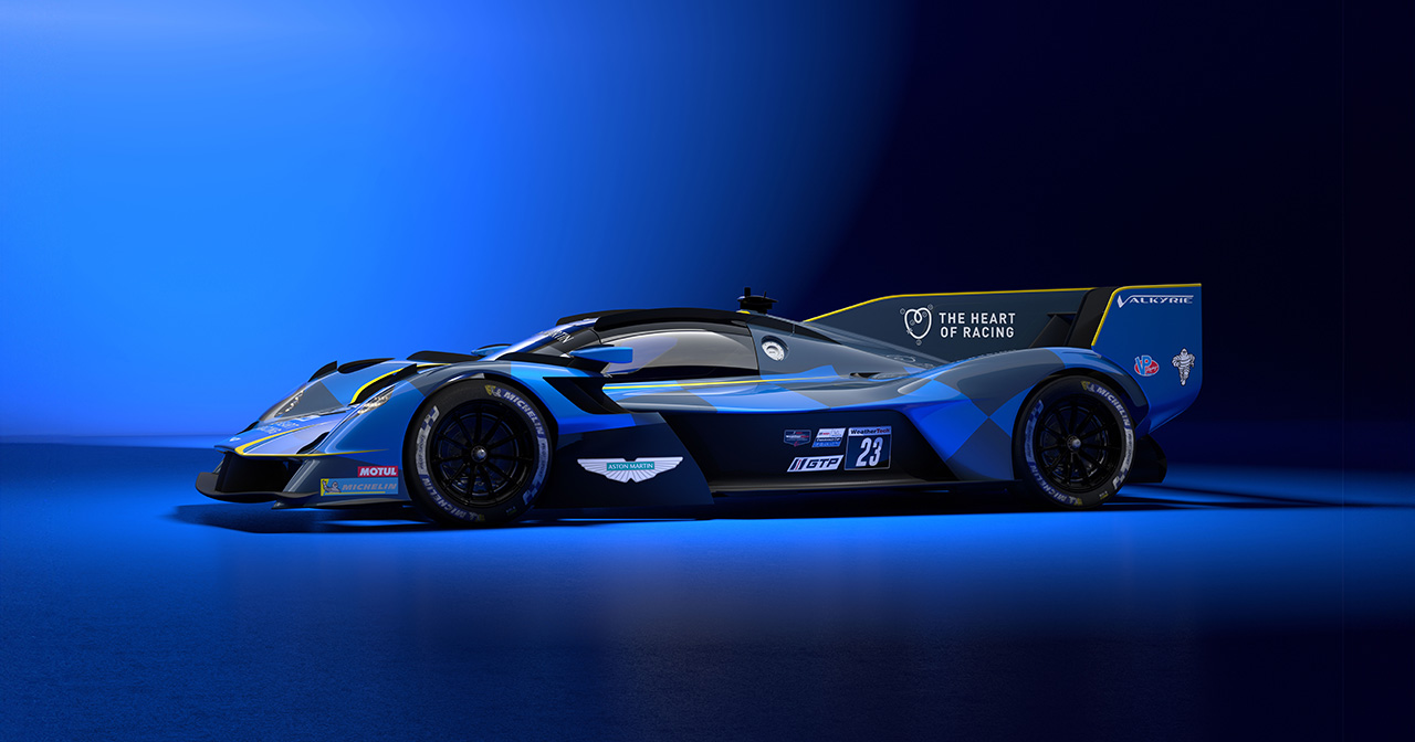 Aston Martin Valkyrie LMH at the start of the race.