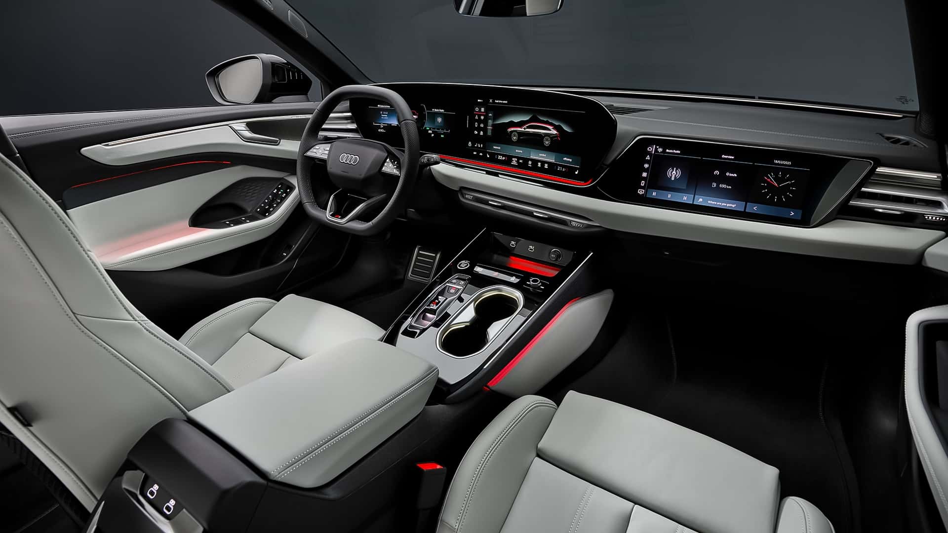 Дизайн інтер'єру Audi A6 Avant 2025 у топовій комплектації