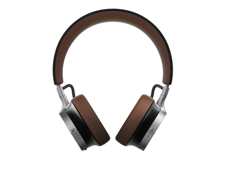 Vue de face des écouteurs Beyerdynamic Aventho 100 bruns