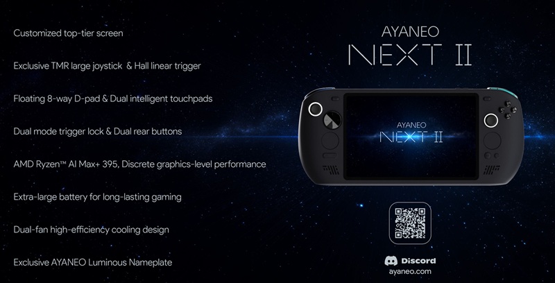 Ayaneo NEXT 2 портативная консоль