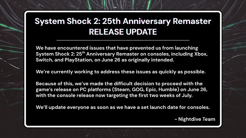 Скріншот з гри System Shock 2: 25th Anniversary