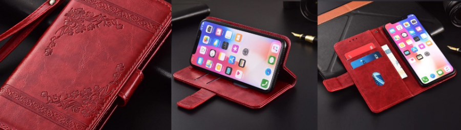 кожаный чехол на смартфон с алиэкспресса