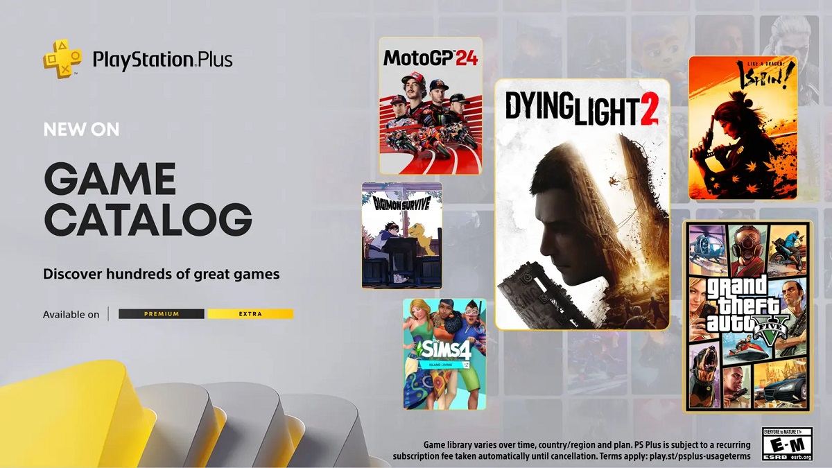 GTA V, Dying Light 2 and Chivalry 2 will be included in November's selection of games for PlayStation Plus Extra and Premium subscribers