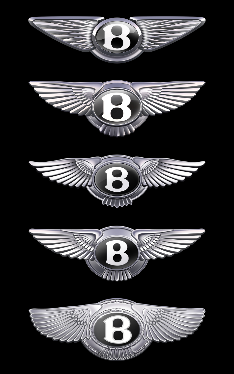 Эволюция эмблемы Bentley