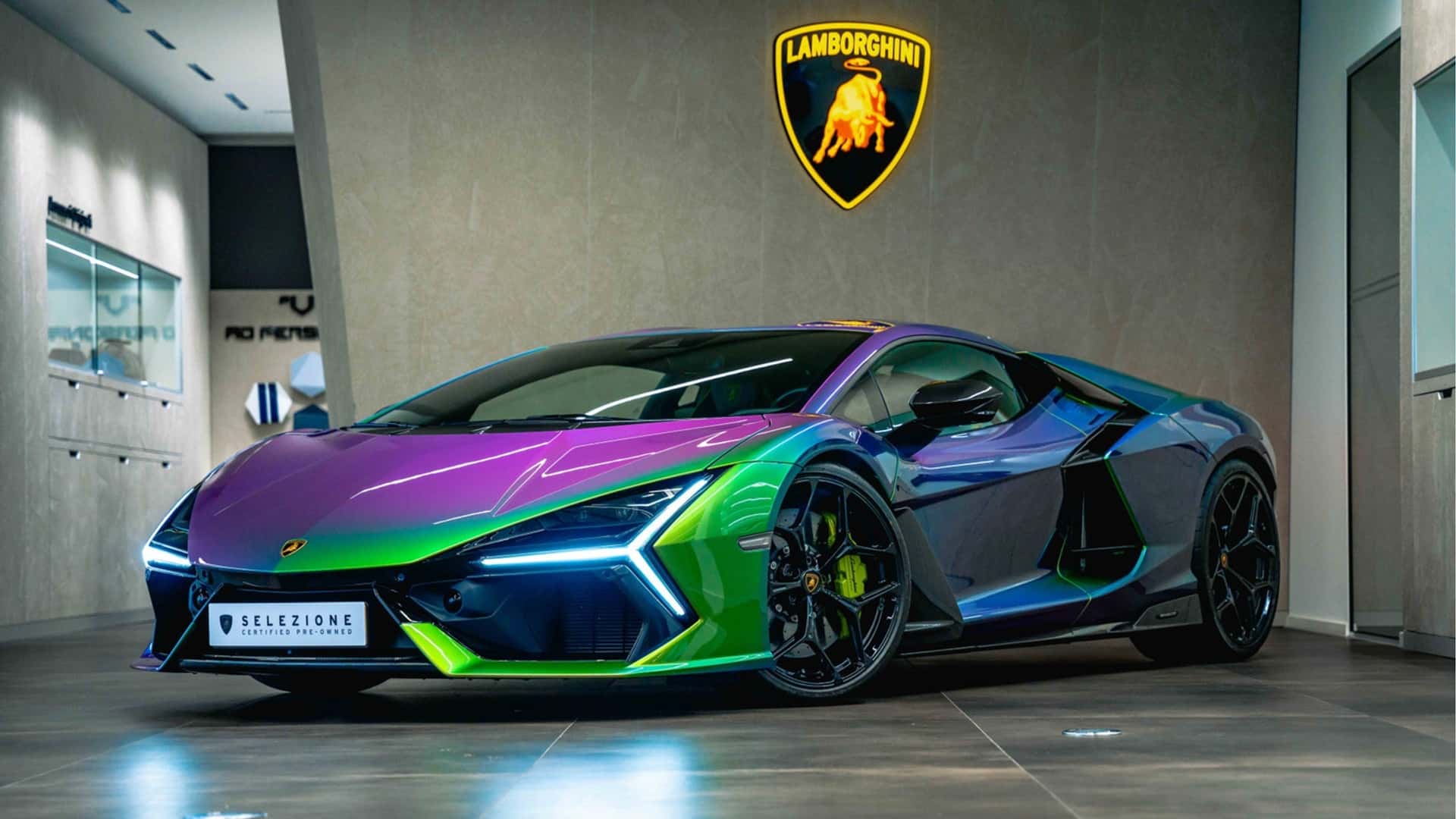Lamborghini Revuelto with a nibble of colour