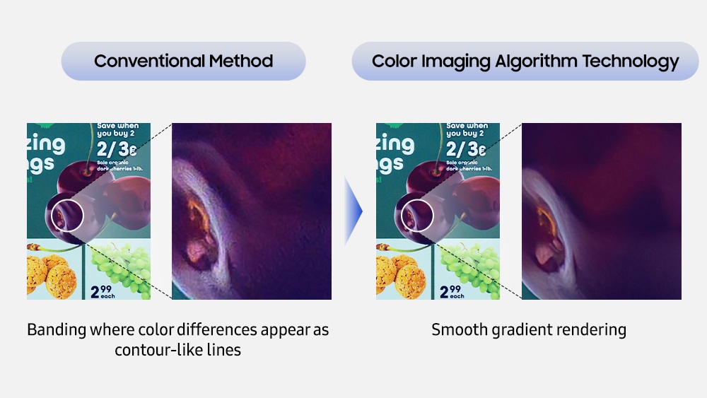 Пример алгоритма Color Imaging Algorithm в действии