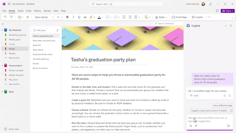 Microsoft ajoutera l'assistant IA Copilot à l'application OneNote en novembre-2