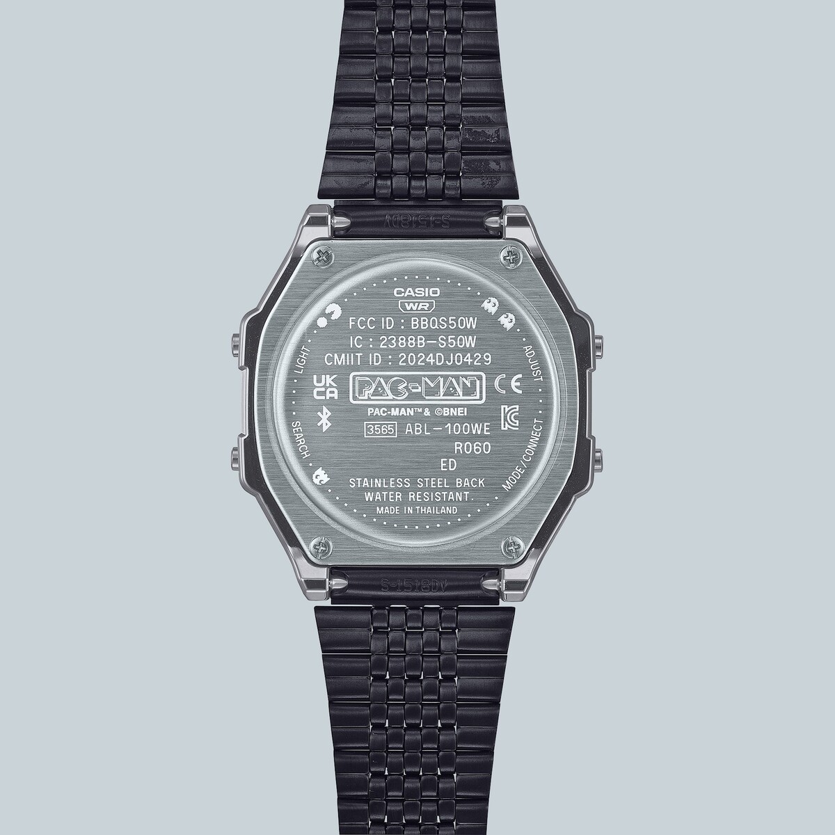 The back of the Casio ABL-100WEPC-1B watch