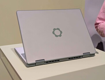Framework 12 laptop with an open body