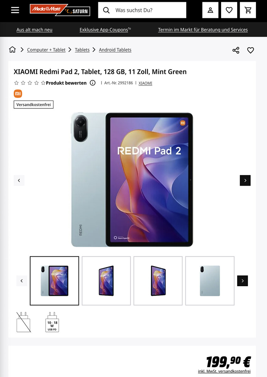 Xiaomi Redmi Pad 2 - технічні характеристики