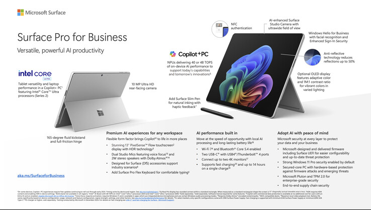 Surface Pro 11 Intel release image 1