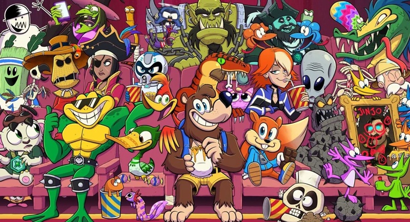 Динамический фон для Xbox, посвященный играм Rare
