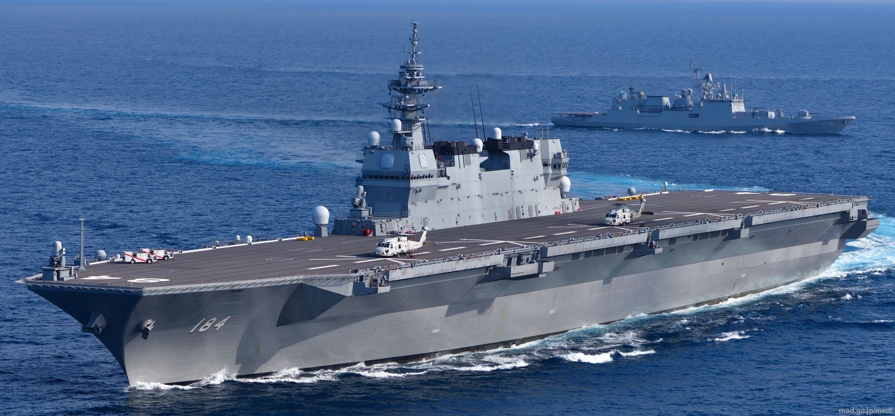 Japan has modernised the helicopter carrier JS Kaga - the ship can now accommodate the fifth-generation F-35B Lightning II fighters