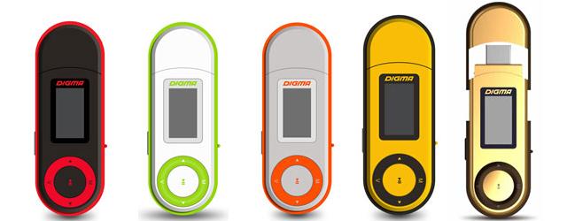 Простой и компактный MP3-плеер Digma U1 Простой и компактный MP3-плеер Digma U1