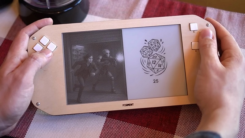 Figment - a portable gaming console with E Ink display