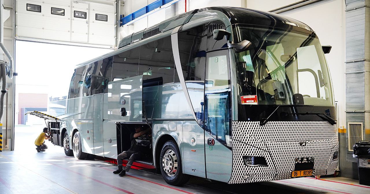 Дизайнерський ескіз електричного автобуса MAN Lion's Coach E