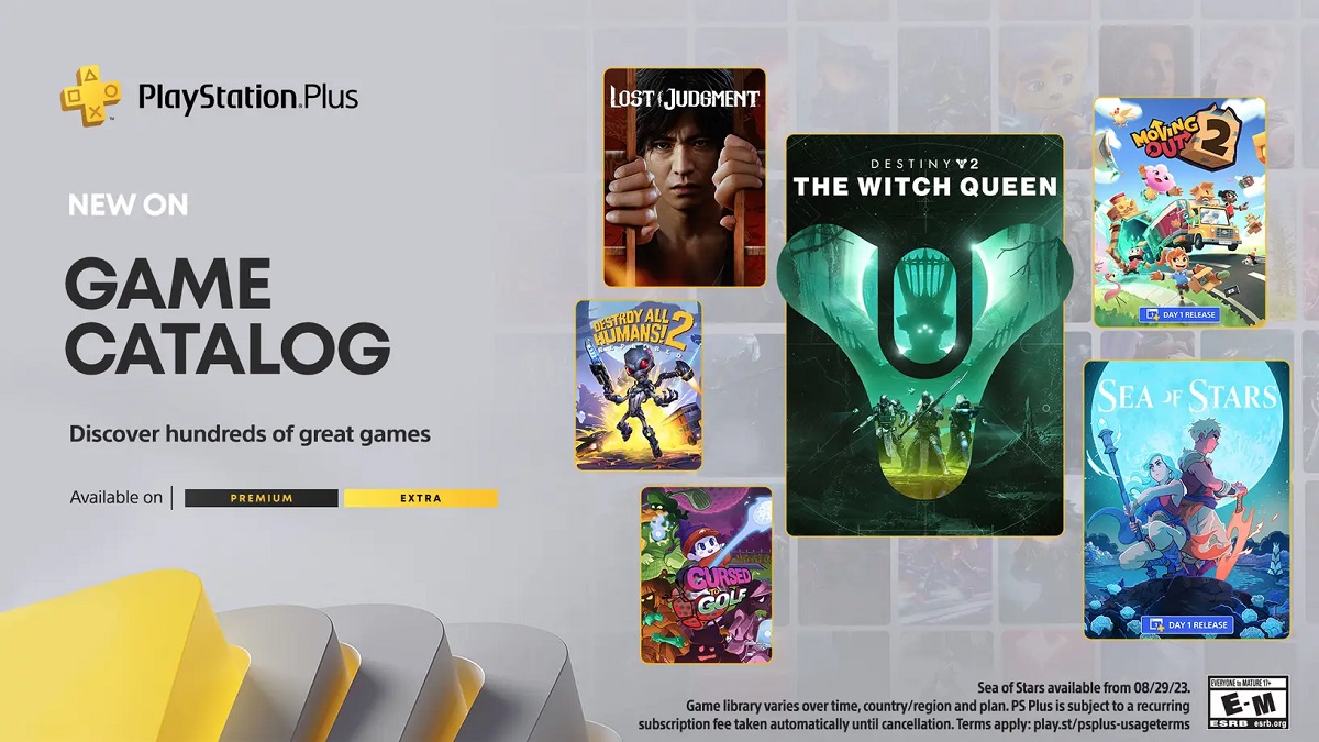 Доповнення для Destiny 2, Lost Judgment, ремастер Destroy All Humans! 2 і ще багато цікавого в серпневій добірці ігор для передплатників PS Plus Extra і PS Premium