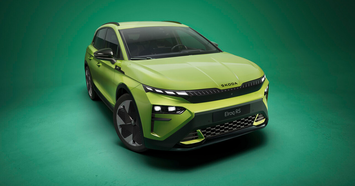 Передній вигляд Skoda Elroq RS