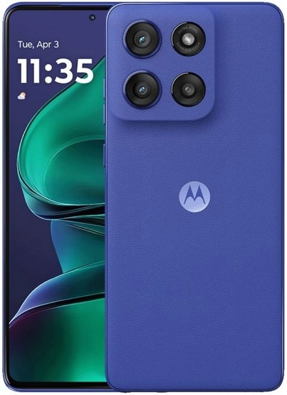 Задня панель Motorola Edge 60 Stylus у кольорі Pantone Gibraltar Sea