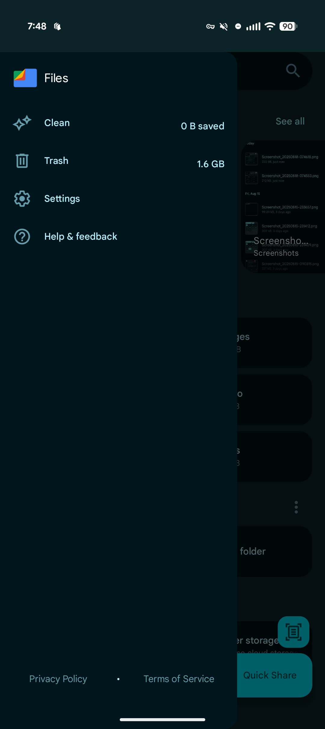 Файлы от Google - Material You Interface 6