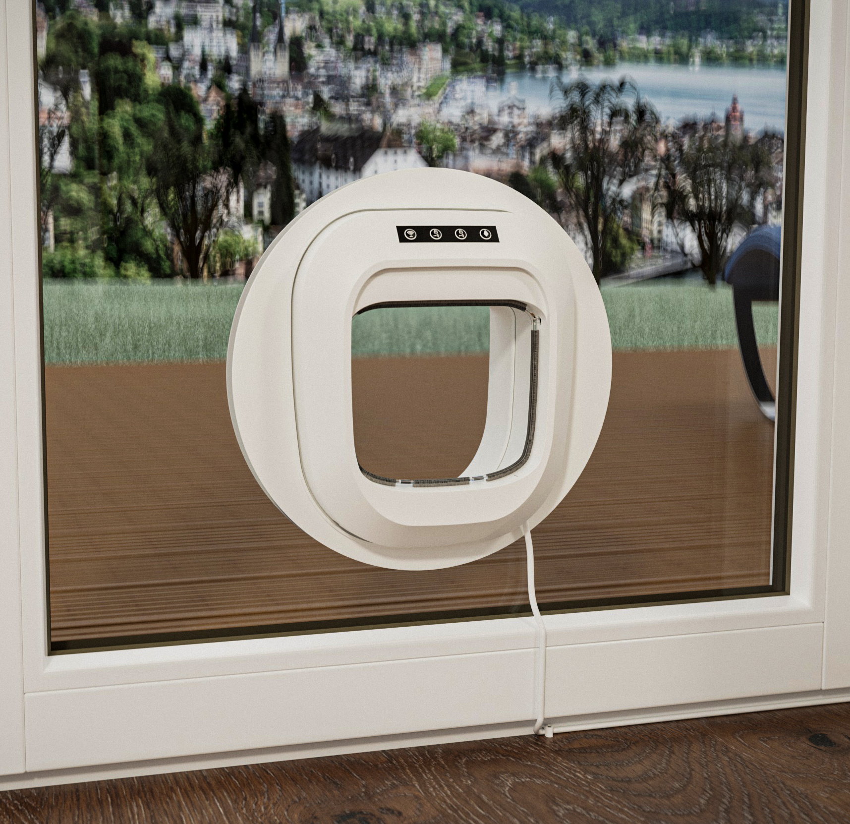Flappie: a door that won't open if the cat wants to come home with a captured mouse or bird-2