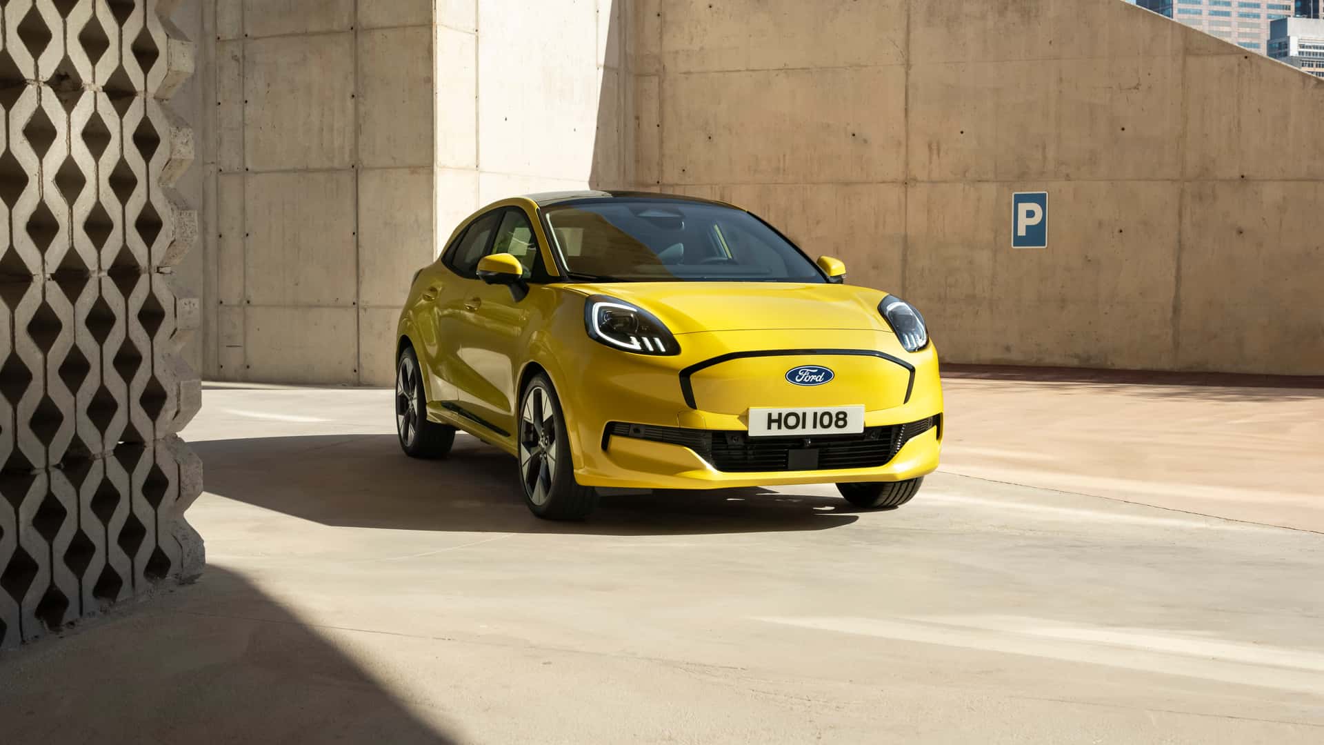 L'extérieur de la Ford Puma Gen-E au design dynamique