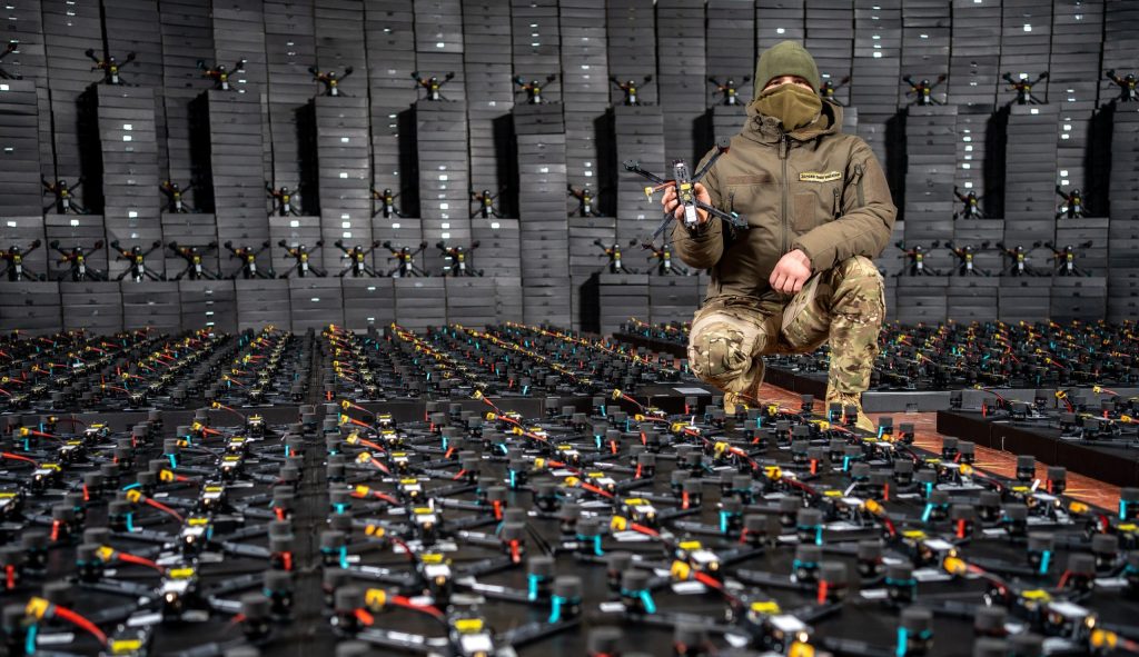 Drones FPV ukrainiens. Illustration : Fondation BackAndAlive