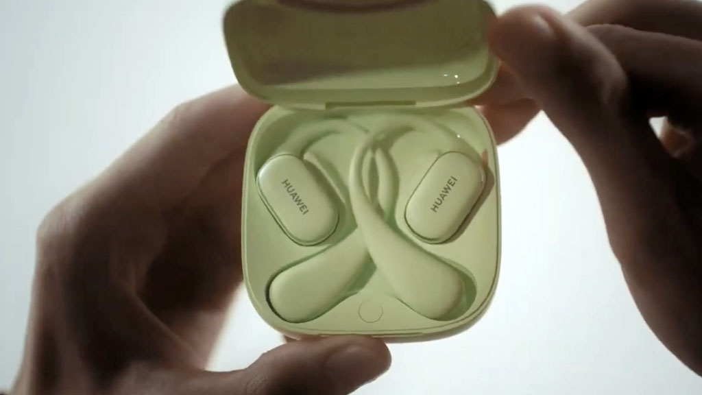 Huawei FreeArc headphones in white colour
