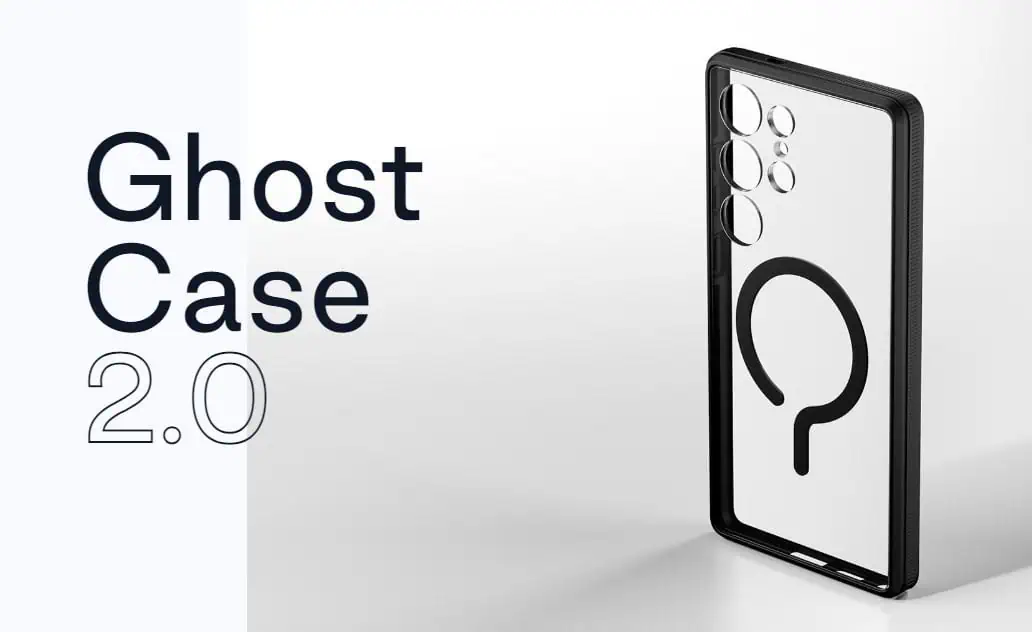 Rendering of Galaxy S25 Ultra with Ghost Case 2.0