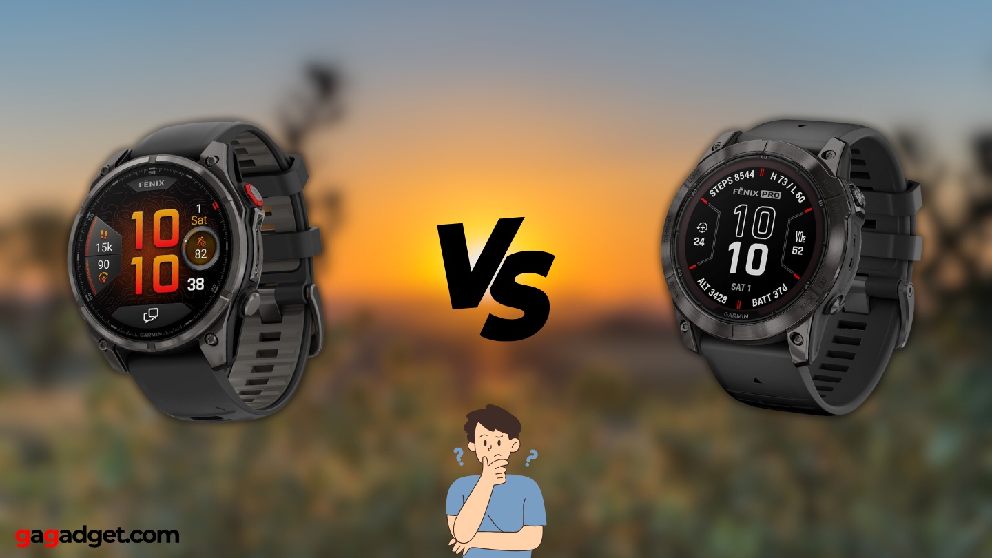 fēnix 8 Pro versus fēnix 7X Pro