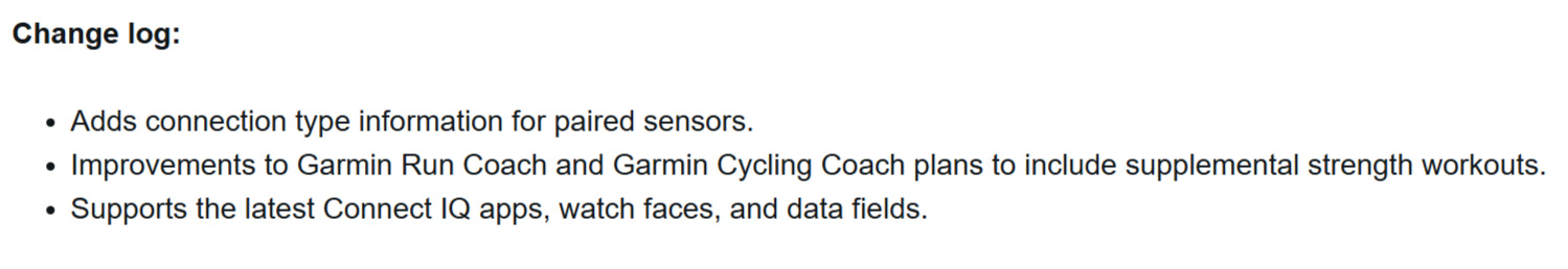 Beta version for Venu 3, Venu 3s and Vivoactive 5 smartwatches