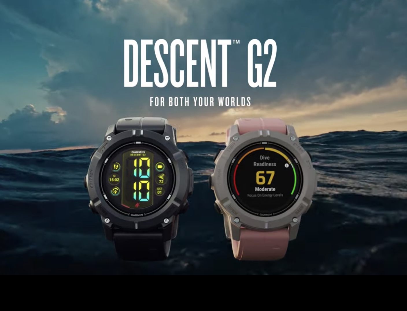 Garmin Descent G2 с текучим монитором