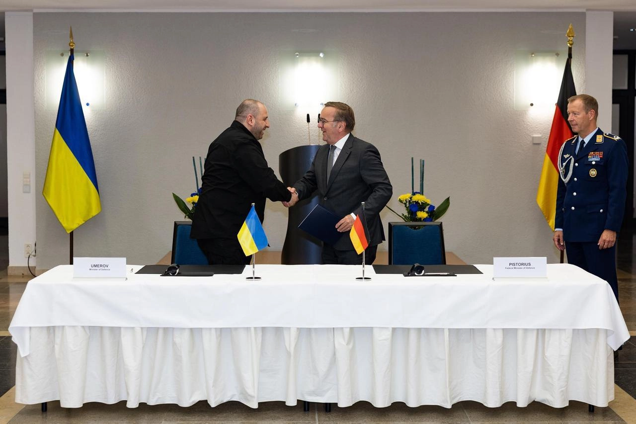 Rustam Umerov et Boris Pistorius. Illustration: Ministère de la Défense de l'Ukraine