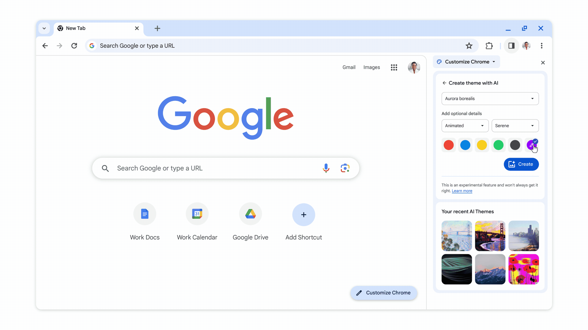 Google Chrome s'enrichit de fonctions d'intelligence artificielle, notamment d'un assistant d'écriture, d'un générateur de thèmes et d'un organisateur d'onglets.-4