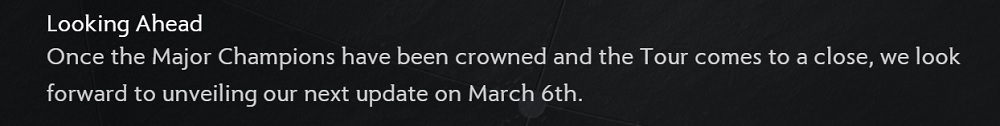 It's official: the next major update for Dota 2 will be released on 6 March-2