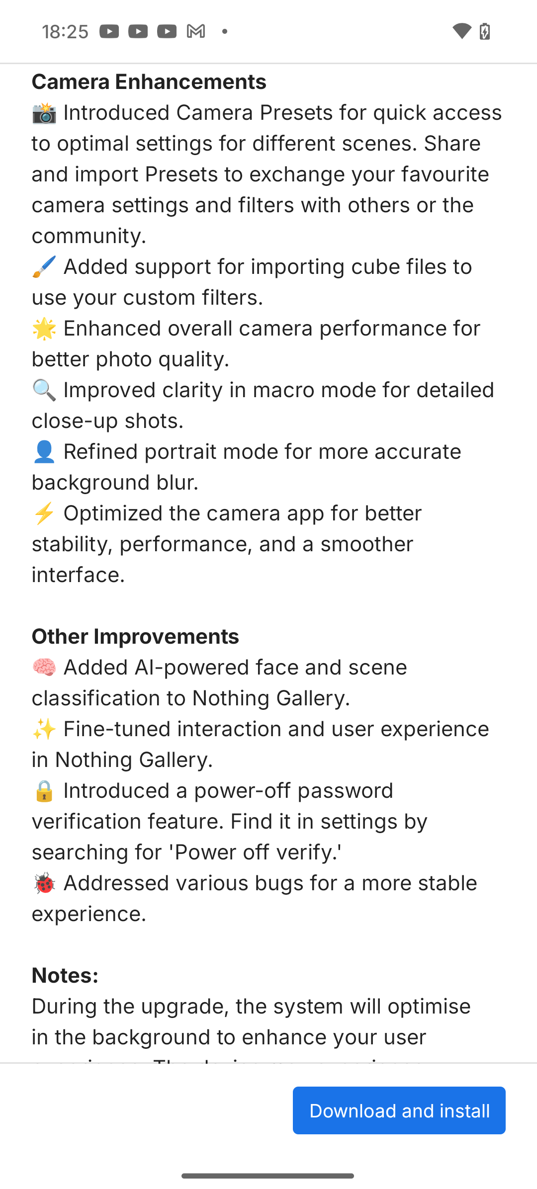 Скриншот интерфейса Nothing Phone (3a) Pro