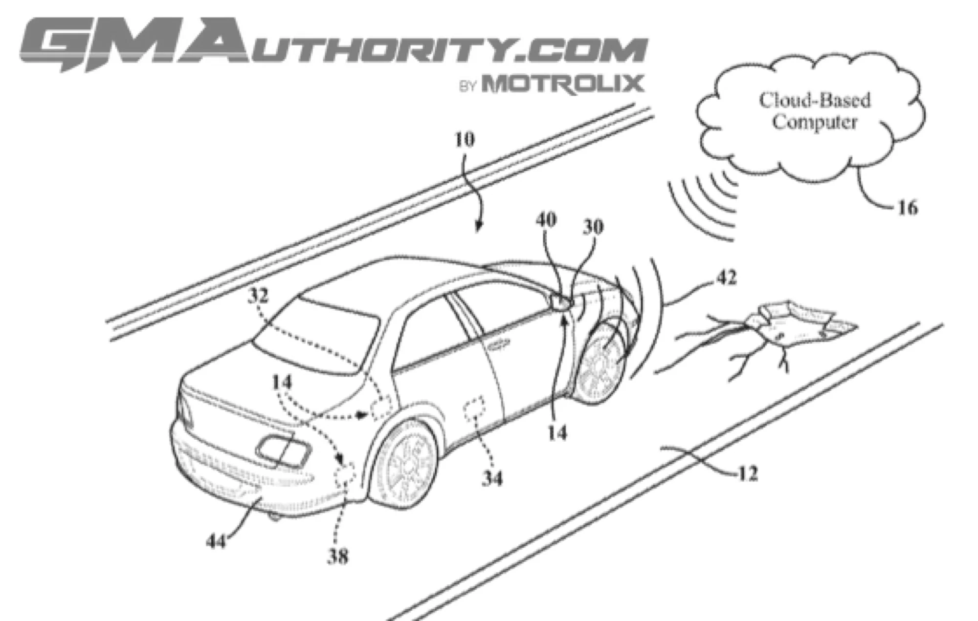 Schematic diagram of the bad road detection system